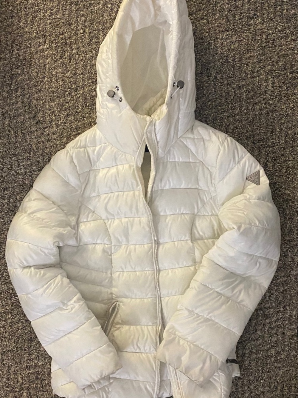 LADIES GUESS PREOWNED WINTER WHITE COAT